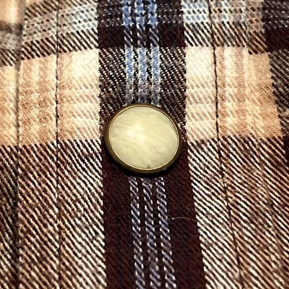 Powder River Outfitters snap closure flannel shirt L - Picture 5 of 9